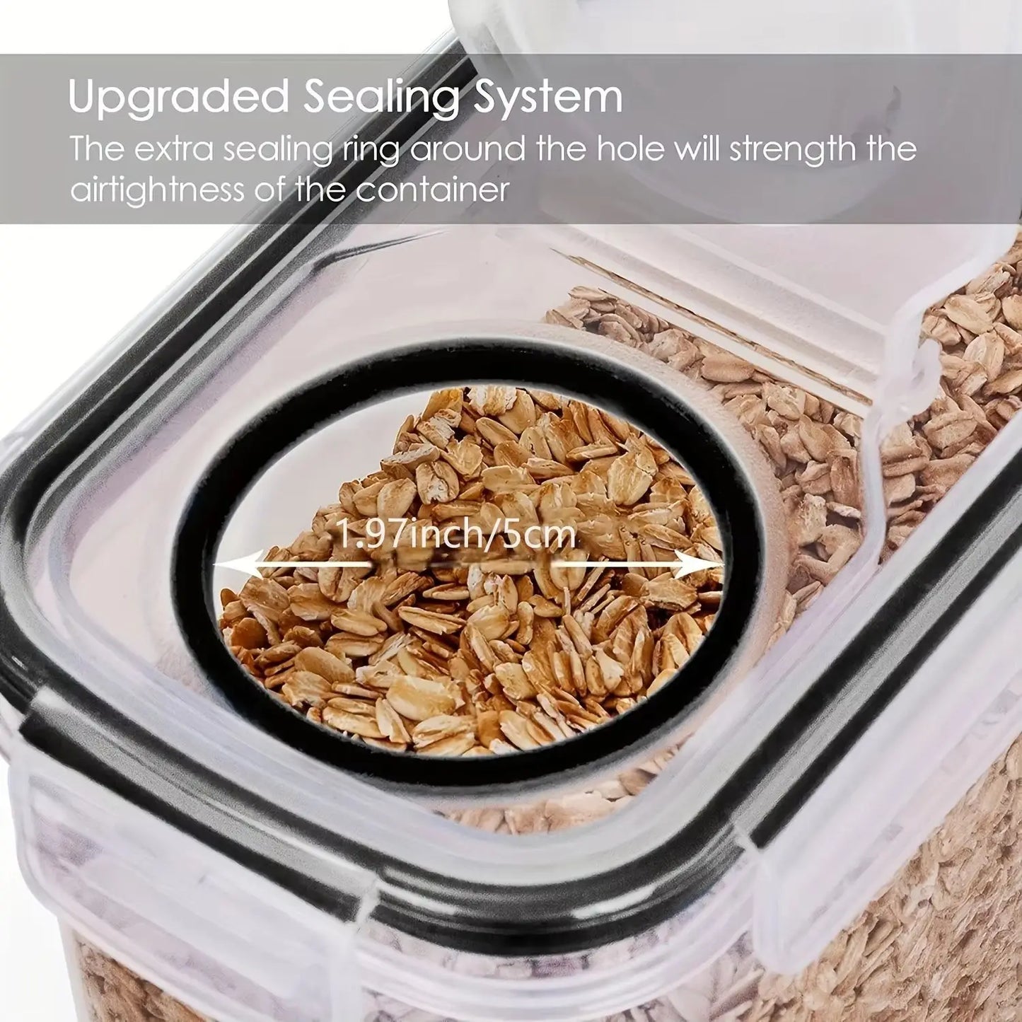 Airtight Grain Storage Container Set of 3