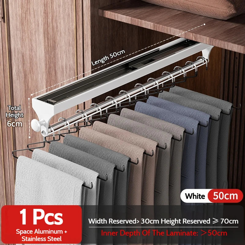 Retractable Telescopic Closet Hanging Rod