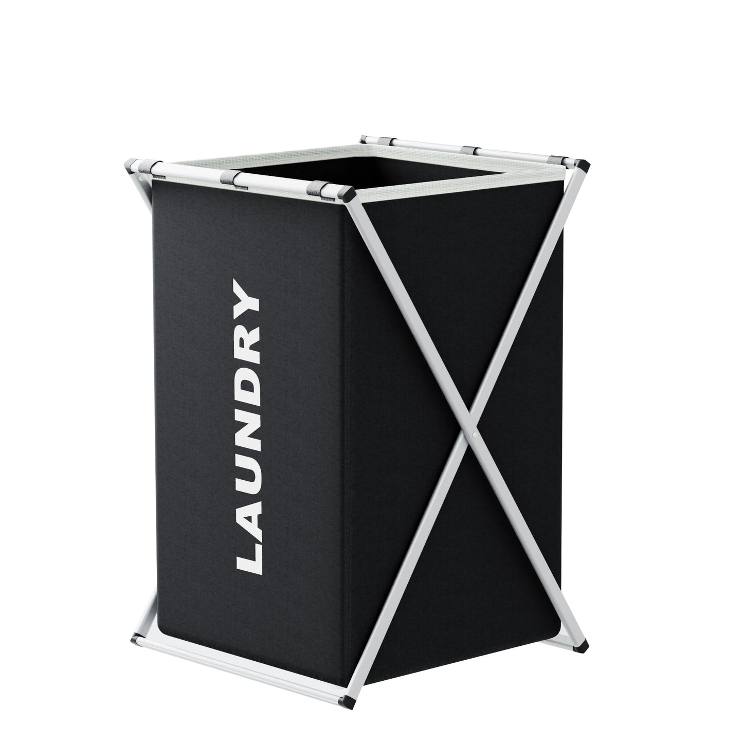 3-Section Divided Laundry Hamper Foldable Basket