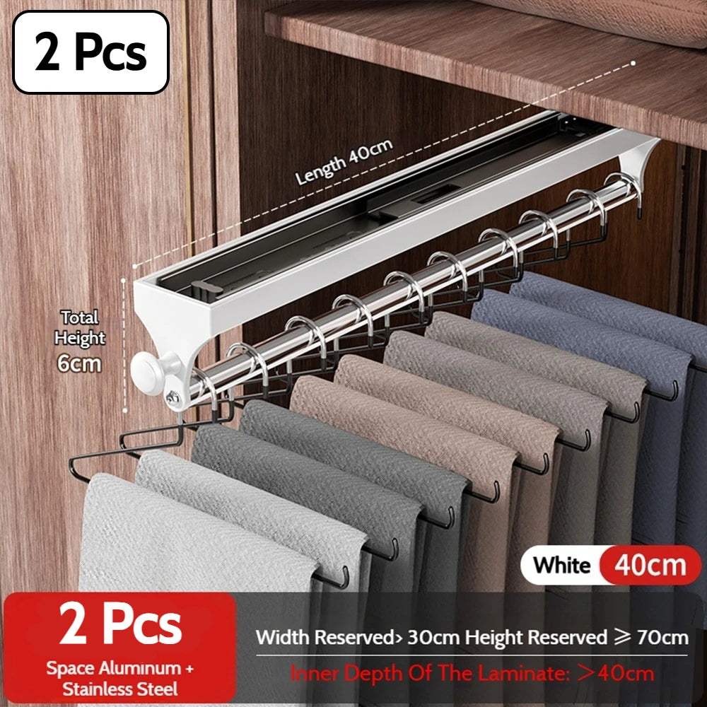 Retractable Telescopic Closet Hanging Rod