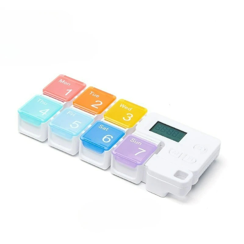 Smart Weekly Pill Organizer with Alarm