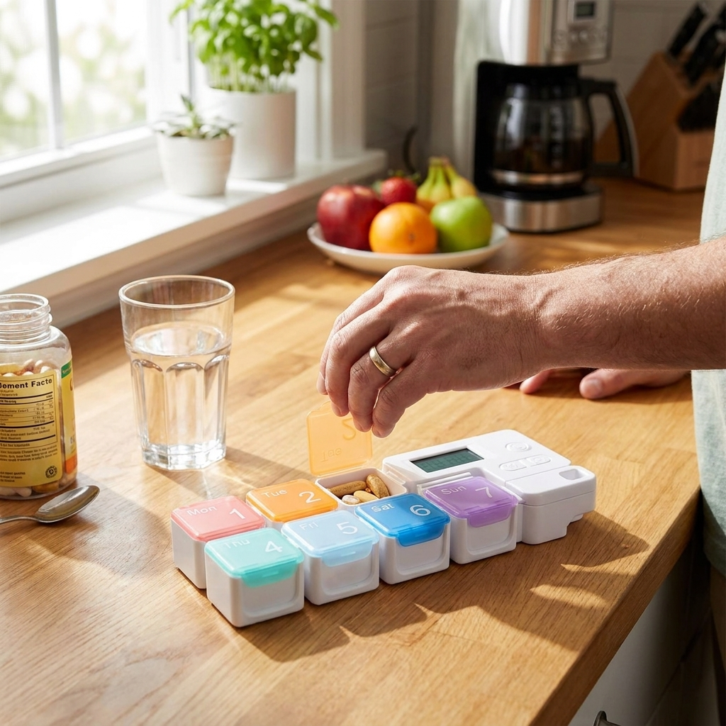 Smart Weekly Pill Organizer lifestyle