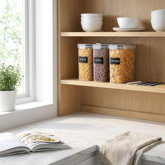 Set of 3 Sealed Grain Storage Containers lifestyle