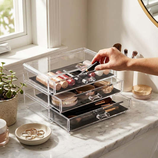 Acrylic Drawer Office Organizer lifestyle