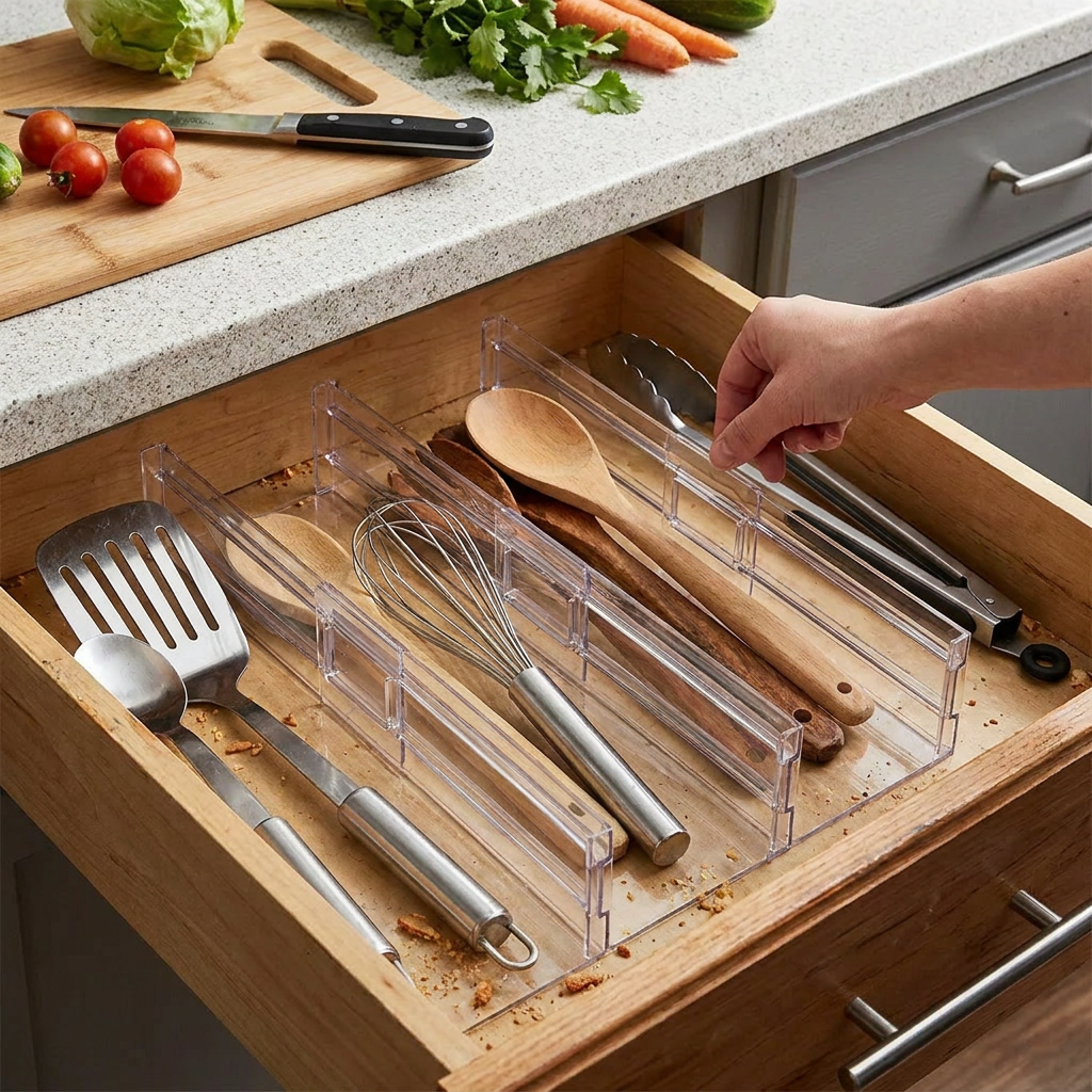 Transparent Drawer Dividers lifestyle