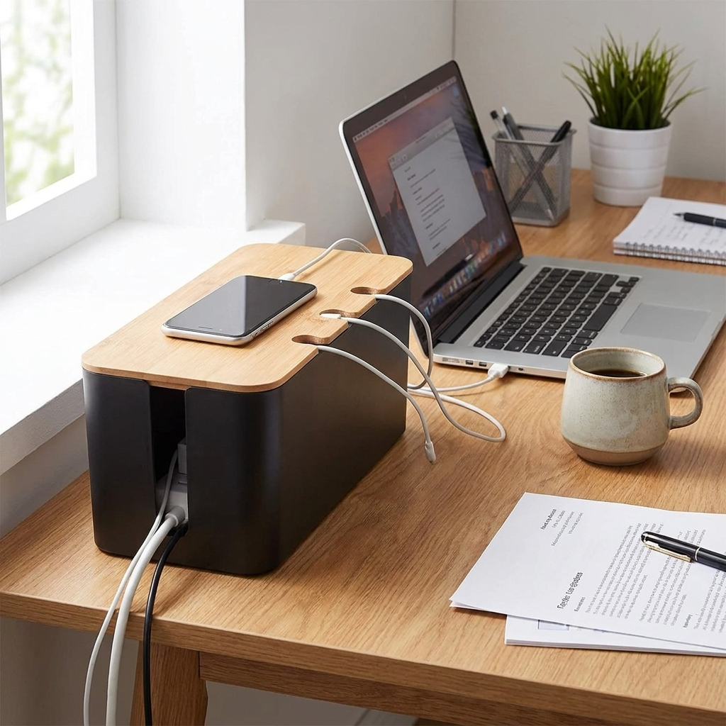 Large Cable Management Box lifestyle