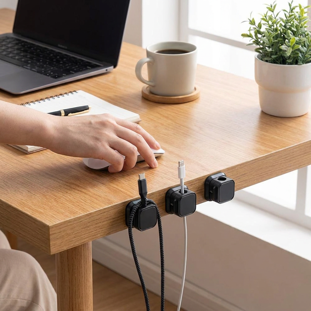 Magnetic Cable Clips lifestyle