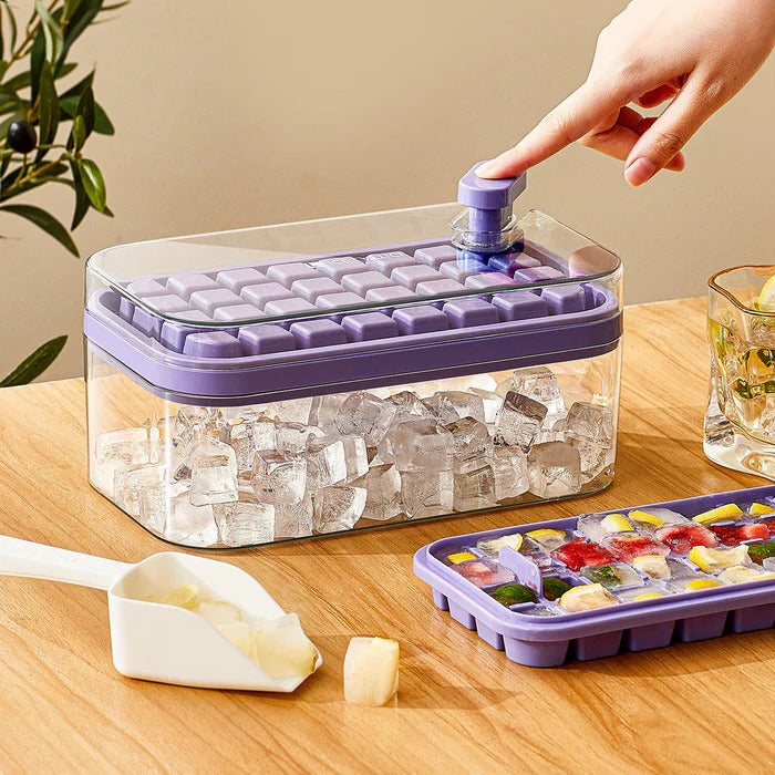 One-Click Ice Tray & Storage System