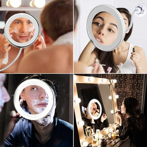 10x LED Magnifying Bathroom Mirror