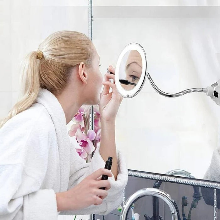 10x LED Magnifying Bathroom Mirror